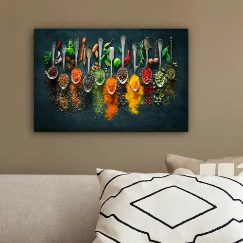 Kruiden - Specerijen - Lepels canvas 2cm klein -sfeer3
