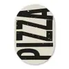 Pizza - Decoratie - Japandi - Vintage Wandcirkel Ovaal Glas middel -3d