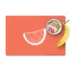 Watermeloen - Lijnen - Koraalrood Placemat vinyl groot -zzzproduct_Kitchenyeah-website