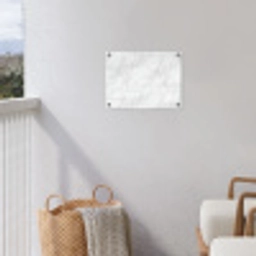 Minimalistisch - Wit - Grijze aders tuinposter los doek klein 239 -sfeer8