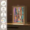 Abstract - Figuren - Kleurrijk Light Box met kabel (Tafellamp) klein -USP_NL