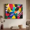 Vormen - Stippen - Kleurrijk Textielframe - compleet frame klein -sfeer3