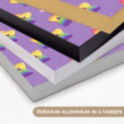 Sterren - Regenboog - Paars Textielframe zwart klein 947 -USP_kleurenDE