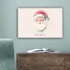 Kerstman - Kerst - Quote - Beige canvas 2cm klein -sfeer4
