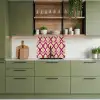 Retro - Floraal - Paars keuken achterwand 2 middel 865 -sfeer3