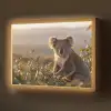 Koala - Bladeren - Ochtendlicht Light Box met batterij (Wandlamp) middel -z3d_website