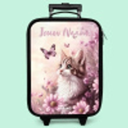 Kitten - Vlinders - Paars - Bloemen Kinderkoffer - Zwart klein -zzz_website3d_nbs2