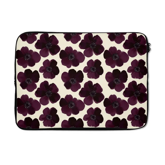 Laptop hülle - Blumen - Aquarell - Lila