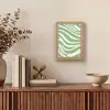 Zebrapatroon - Groen - Retro Light Box met kabel (Tafellamp) klein -sfeer2