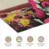 Vrouw - Kat - Bloemen - Kopje - Retro poster papier klein -closeup_NL
