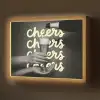 Cheers - Wijn - Zwart - Wit Light Box met batterij (Wandlamp) middel -z3d_website