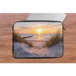 Strand - Zonsondergang - Natuur - Landschap laptophoes neopreen klein -tafel