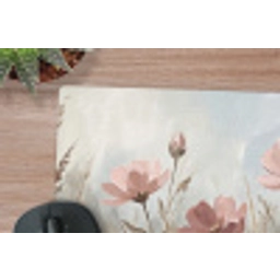 Bloemen - Botanisch - Schilderij - Pastel - Rustiek muismat rubber klein -closeup
