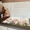Quote - Bloemen - Schilderachtig Inductie beschermer vinyl 3mm klein -sfeer3