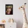 Mona - Klassiek - Roze fotolijst zwart zonder passe partout klein -usfeer4_kinderkamer