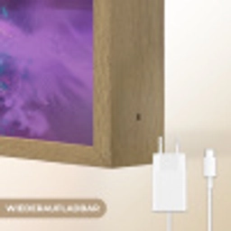 Tijger - Kleurrijk - Rook - Dieren Light Box met batterij (Wandlamp) middel -USP_websiteoplaadbaarDE