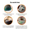 Bootje - Water - Bladeren - Bloesems Inductie beschermer vinyl 3mm klein -zzzzzzz-td-werking