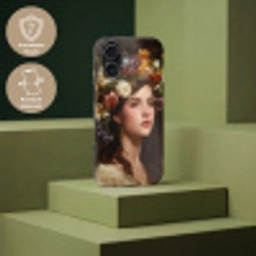 Portret - Vrouw - Bloemen Toughcase MagSafe Apple iPhone 17 klein -USP_PrintM_DE