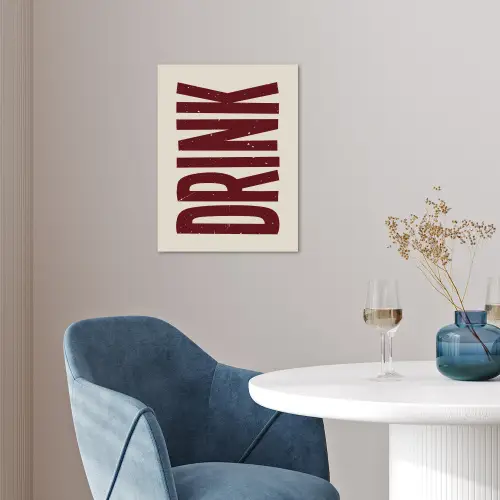 Rood - Vintage - Decoratie - Japandi poster papier klein -sfeer3