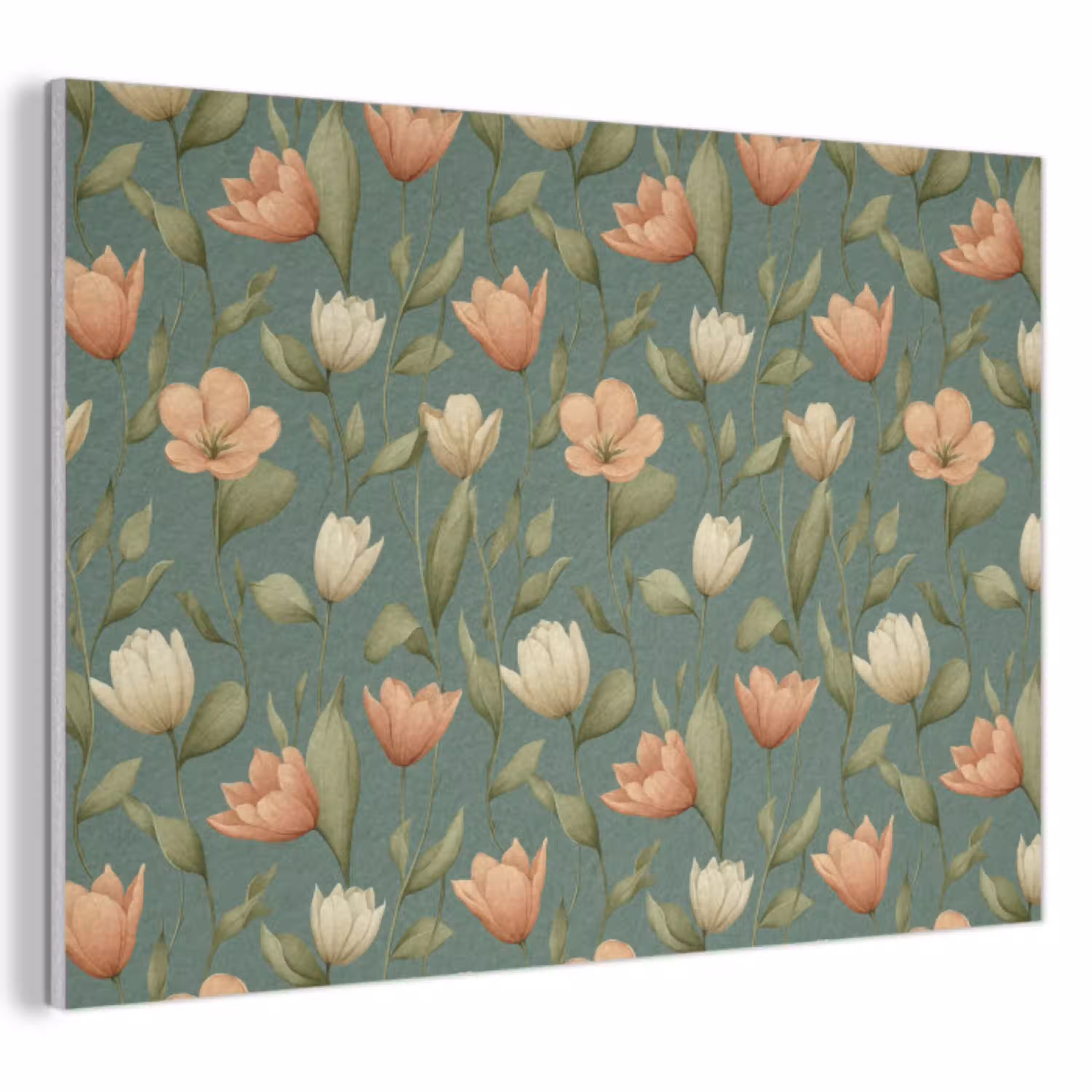 Tulpen - Botanisch - Groen PET vilt klein 837 -3d