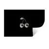 Kers - Luxueus - Metallic Muursticker klein -3d