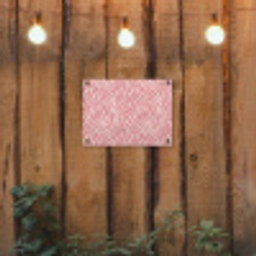Zebra - Print - Roze tuinposter los doek klein 239 -sfeer1