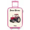 Tractor - Getekend - Rood Kinderkoffer - Roze klein -zz3dotto