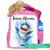 Haai - Tanden - Water Kinderrugzak - Roze middel -inhoud_NL