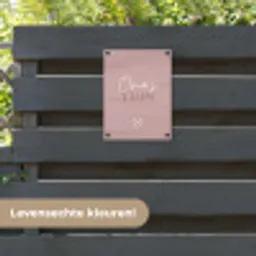 Oma's Tuin met Hart tuinposter los doek klein -sfeer3