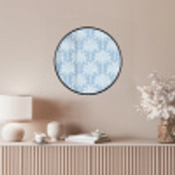 Palmboom - Modern - Blauw Fotolijst rond zonder passe partout klein 856 -sfeer3