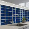 Mozaïek - Tegels- Glanzend - Blauw keuken achterwand 2 middel 871 -3d_schuin