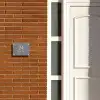 Grijze natuursteen - Klassiek Naambord Rechthoek middel -sfeer3-rechthoek-S
