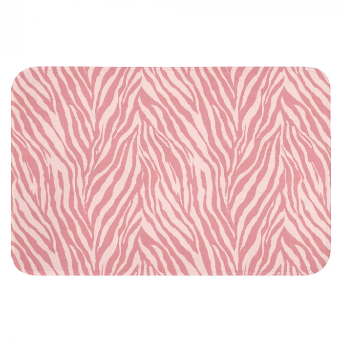 Zebra - Print - Roze Badmat klein 997 -3d