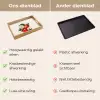 Aardbeien - Madeliefjes - Quote - Sterretjes Dienblad Rechthoek middel -USP_VergelijkingNL