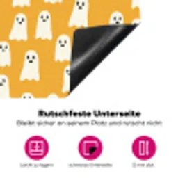 Halloween - Spookjes - Oker Inductie beschermer vinyl 3mm klein 276 -zzzzzzz-lf-onderkant