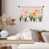 Pasteltinten - Bloemen - Illustratie Wandkleed katoen klein -sfeer1