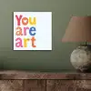 You are art - Kleurrijk - Grafisch aluminium wit klein -sfeer2