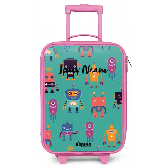 Robo rave Kinderkoffer - Roze klein -zz3dotto