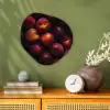 Fruit - Close up - Nectarines Wandcirkel Organisch Forex 3mm klein -sfeer2