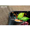 Koffie - Graffiti - Drinken - Abstract Placemat vinyl groot -closeup