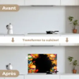 Fastfood - Graffiti - Hamburger - Eten - Modern keuken achterwand spatscherm klein -voor_na_FR