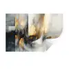 Kunst - Goud - Zilver - Abstract Muursticker klein -3d