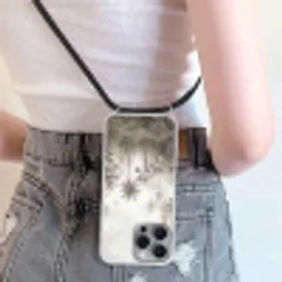 Jungle - Palmbomen - Natuur Hoesje iPhone 16 Pro Max met koord klein -sfeer5
