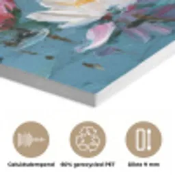Waterlelies - Bloemen - Roze - Water PET vilt klein -closeup_NL