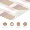 Ruitpatroon - Aardetinten - Minimalistisch deurposter klein 289 -closeup_NL