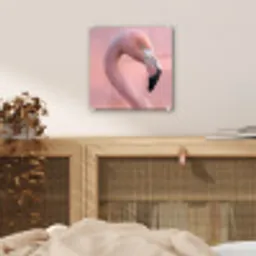 Flamingo - Portret - Roze plexiglas 5mm klein -sfeer4