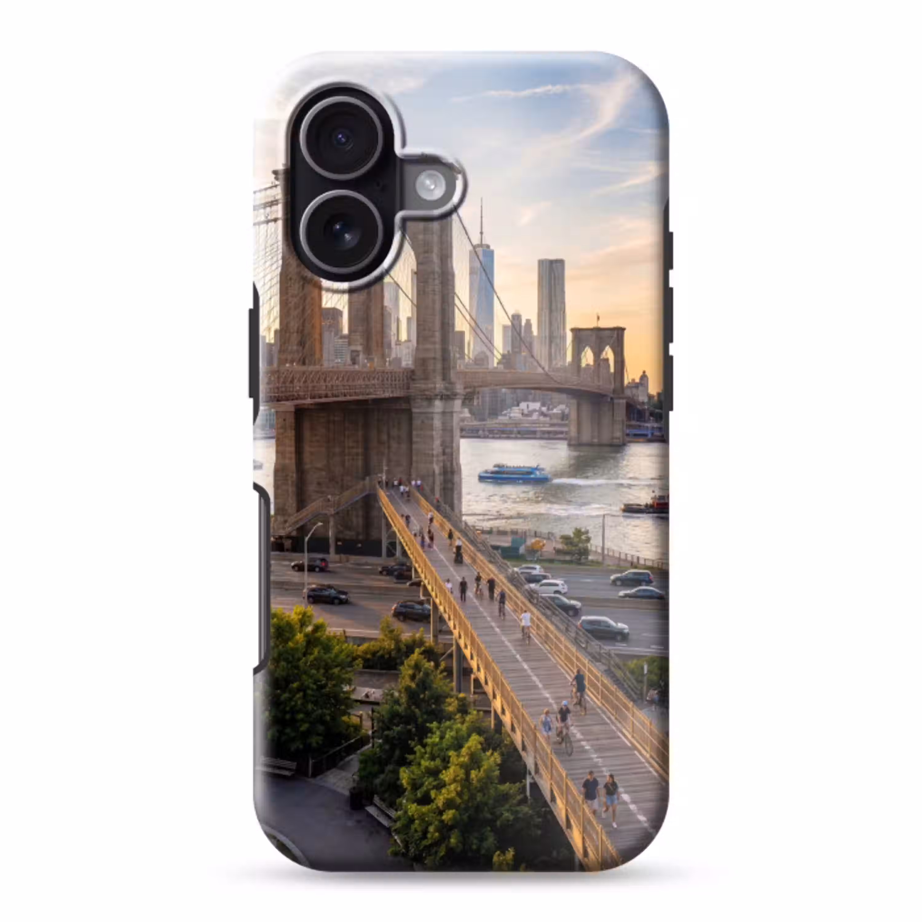 Brug - Rivier - Stad - Zonsondergang - Architectuur Toughcase MagSafe Apple iPhone 17 klein -3d