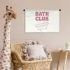 Retro - Bad - Roze Wandkleed katoen klein -wsfeer5_kind