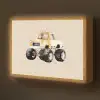 Monstertruck - Geel - Beige Light Box met batterij (Wandlamp kind) middel -z3d_website