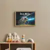 Voetbal - Goal - Sport - Jongens Light Box met batterij (Wandlamp kind) middel -sfeer2_kind